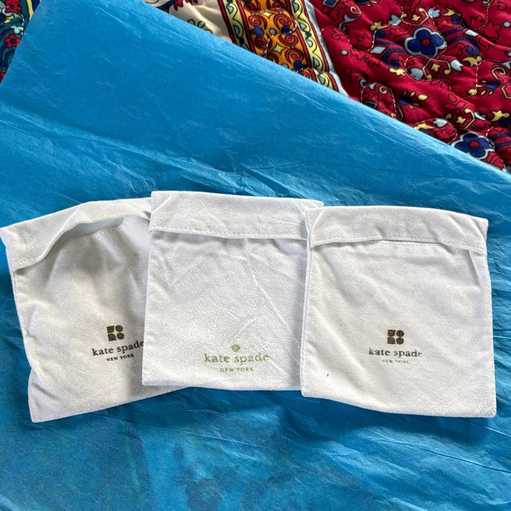 Kate Spade White Accessory Dust Bags Trio - Picture 1 of 2